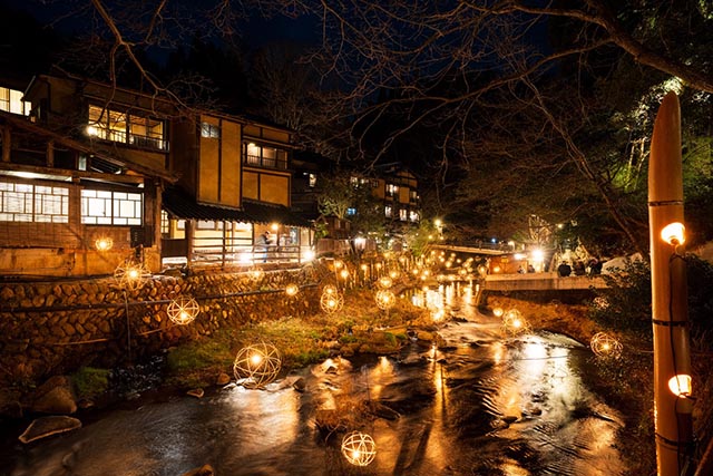 黒川温泉湯あかり画像