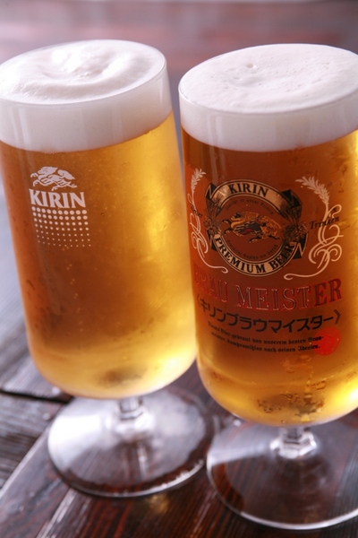 旅館わかば　自慢のキリン満点生ビール