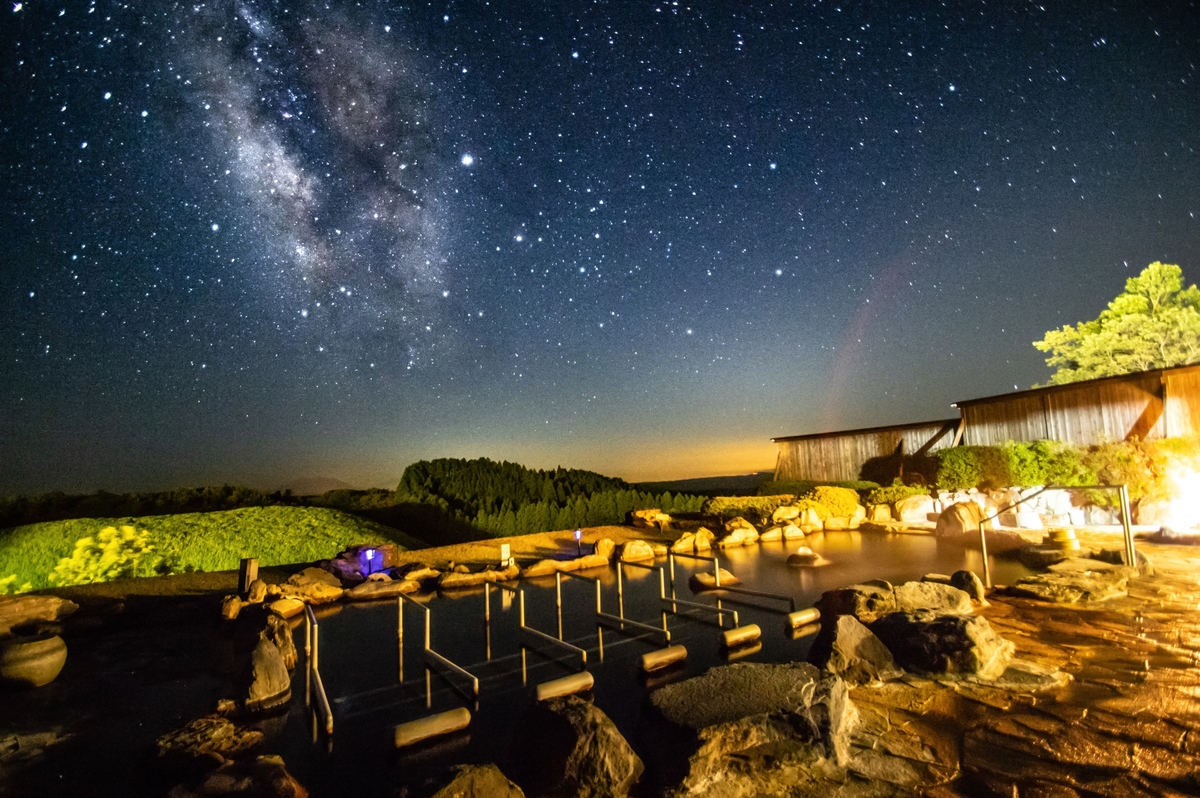 星空の露天風呂
